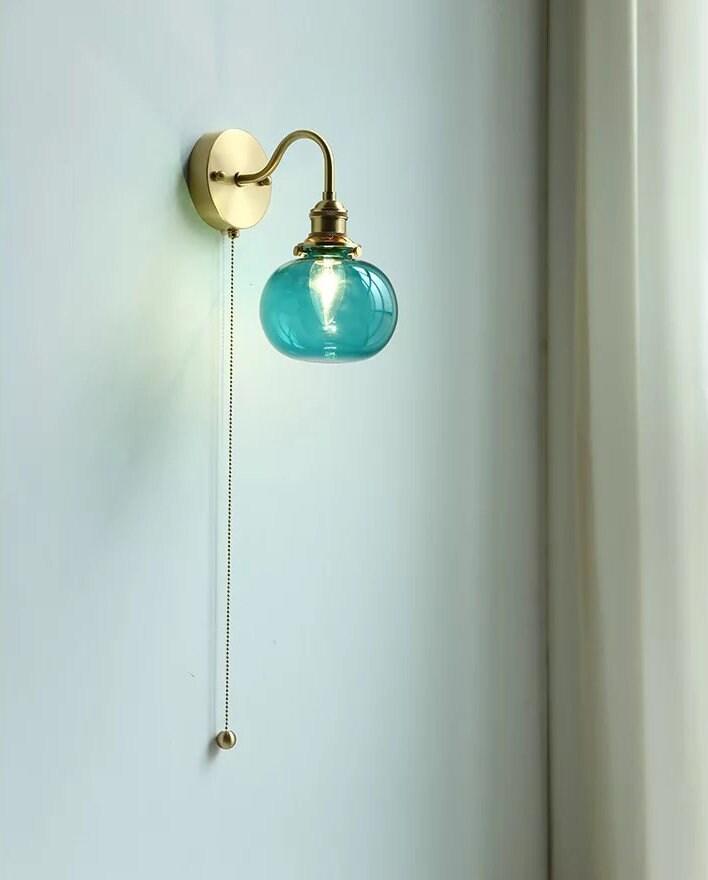 Mariselle Lampa ścienna w stylu mid-century — szklana kula w stylu vintage - Desfino