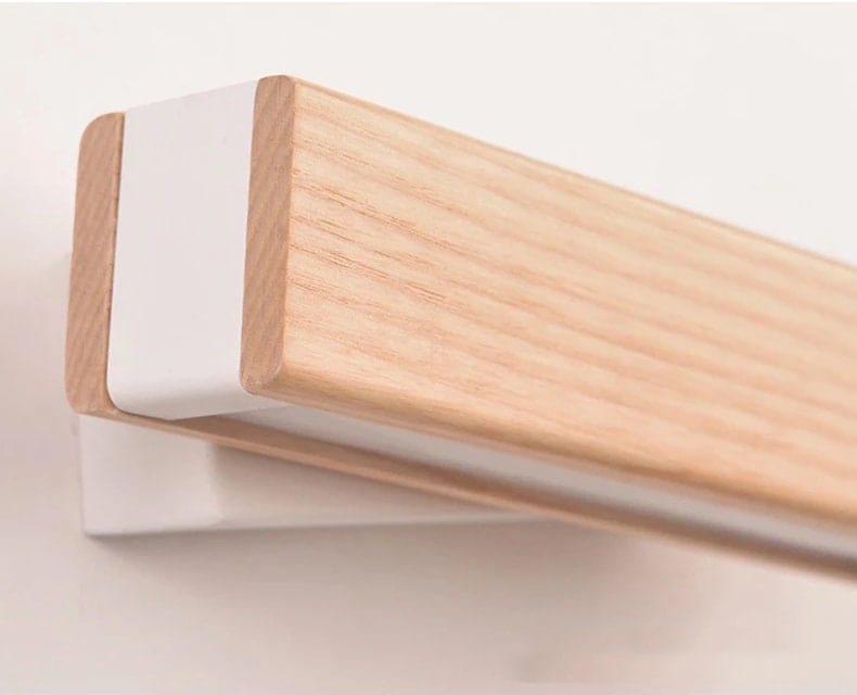 Applique LED da comodino in legno di frassino NordiGlow — Girevole, dimmerabile - Desfino