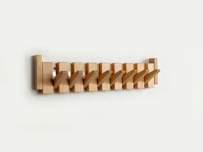 Lyranox Piano-Shaped Wooden Wall Rack — Artistic Coat Hook - Desfino