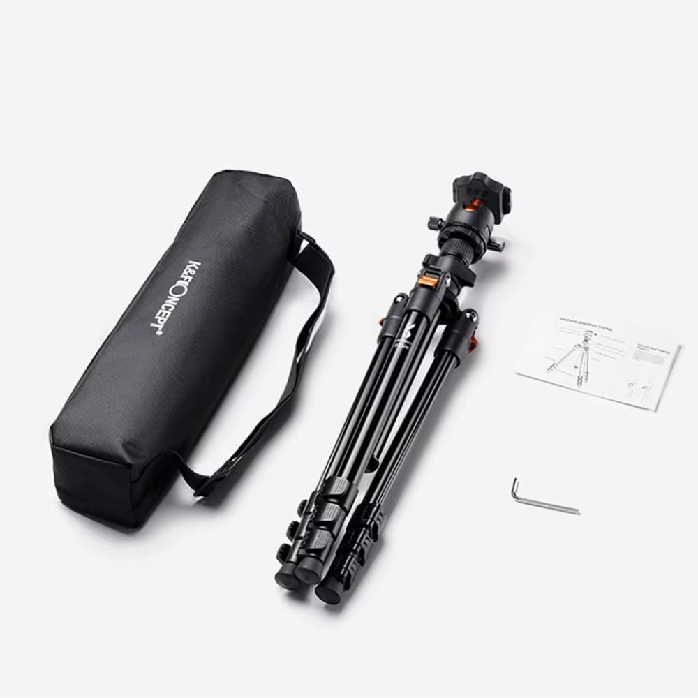 Trepied de călătorie ușor din carbon, de 187cm, cu funcție de monopied, pentru telefon/cameră | Desfino
