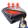 ThermaWear-akkulämmitteinen fleeceponchopeitto — 3 lämpöasetusta, USB-yhteensopiva - Desfino