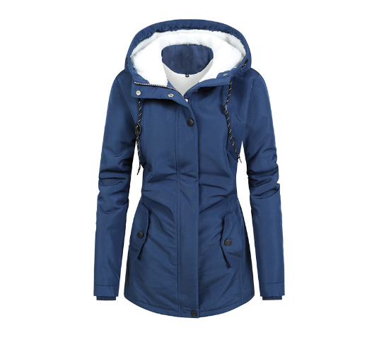 Nordhaven Women's Waterproof Quilted Coat — Hooded, Wind-Resistant - Desfino