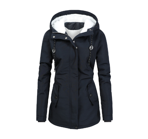 Nordhaven Women's Waterproof Quilted Coat — Hooded, Wind-Resistant - Desfino