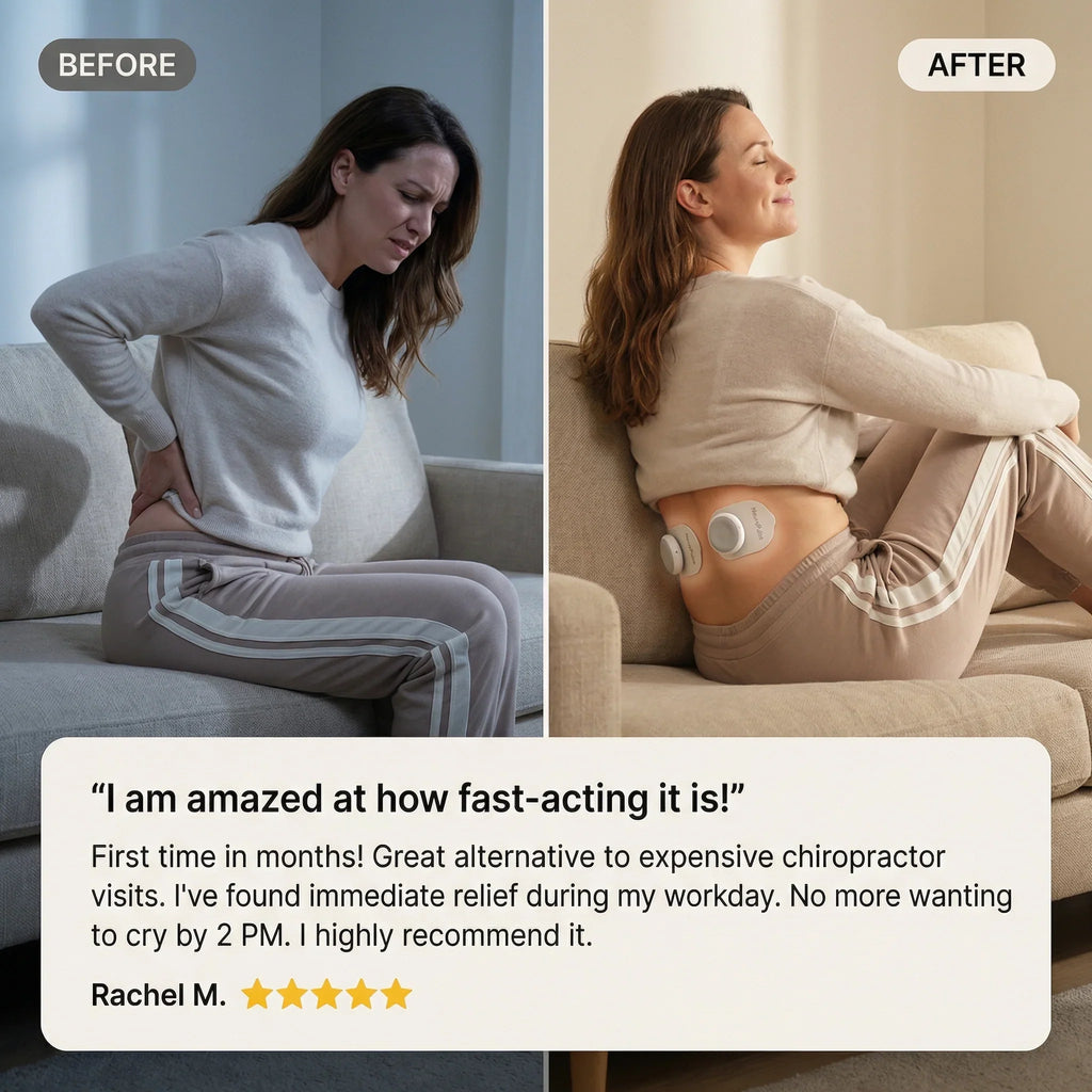 Estimulador muscular TENS sem fios — 6 modos, 16 níveis de intensidade - Desfino
