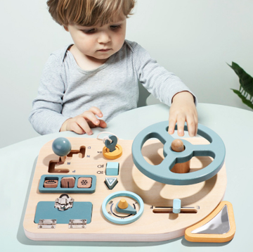 MapleTrail Montessori-leksak med ratt — fantasifull lek - Desfino