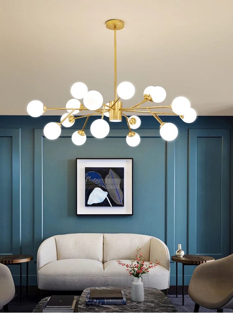 Marlow Bubble Chandelier — 30 cm Adjustable Hanging Pole - Desfino