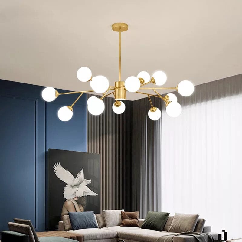 Marlow Bubble Chandelier — 30 cm Adjustable Hanging Pole - Desfino