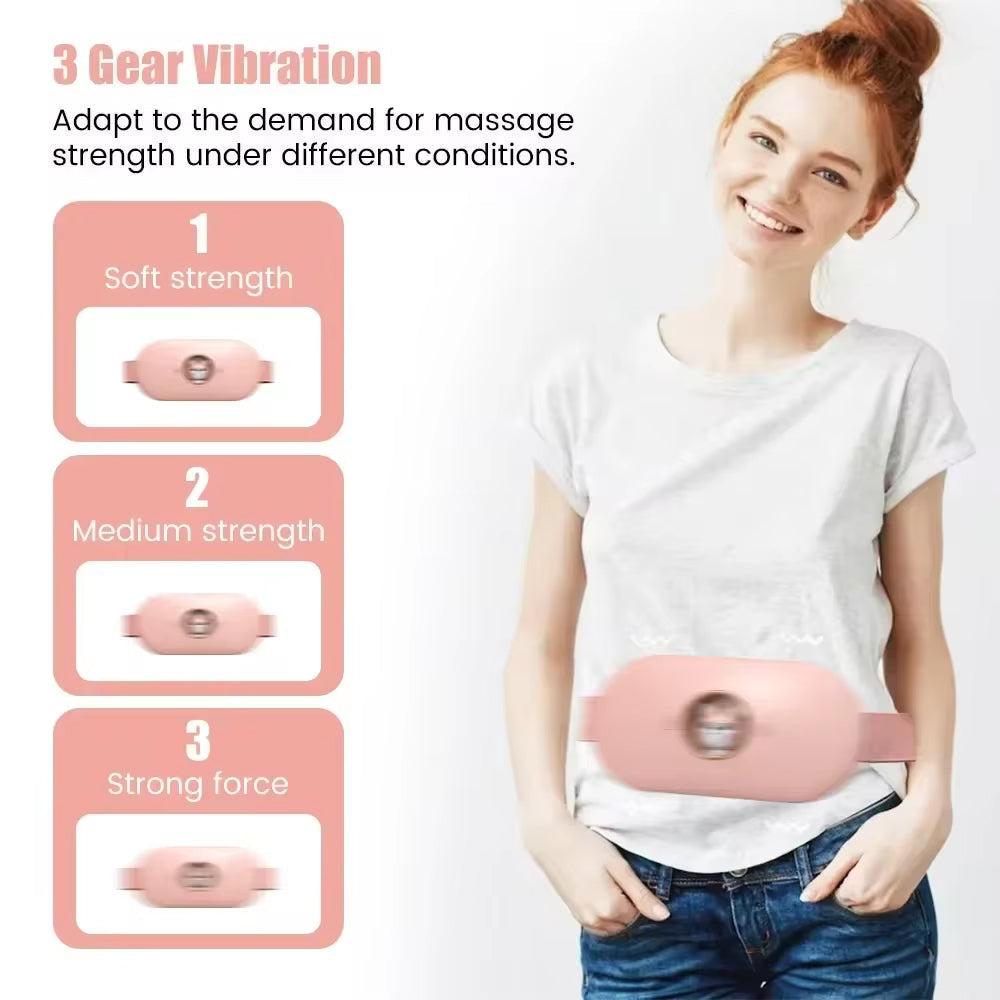Lunara Dispozitiv pentru ameliorarea crampelor menstruale — Căldură și masaj wireless | Desfino