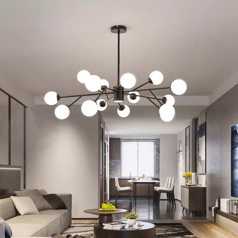 Marlow Bubble Chandelier — 30 cm Adjustable Hanging Pole - Desfino