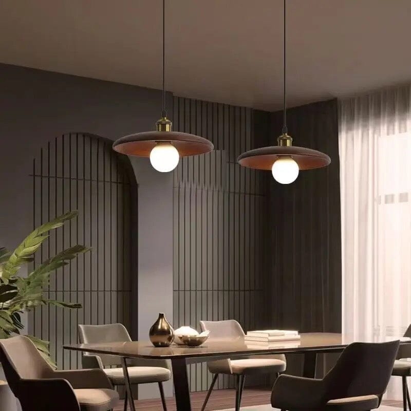 Lumină suspendată din lemn de stejar nordic LumaNord — design cu o strălucire caldă - Desfino
