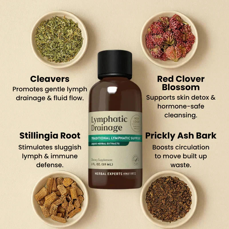 Herbal Lymphatic Drainage Drops for Daily Wellness Support - Desfino