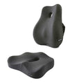 Cojín de asiento de espuma viscoelástica NovaLum — Soporte ergonómico lumbar y coccígeo - Desfino