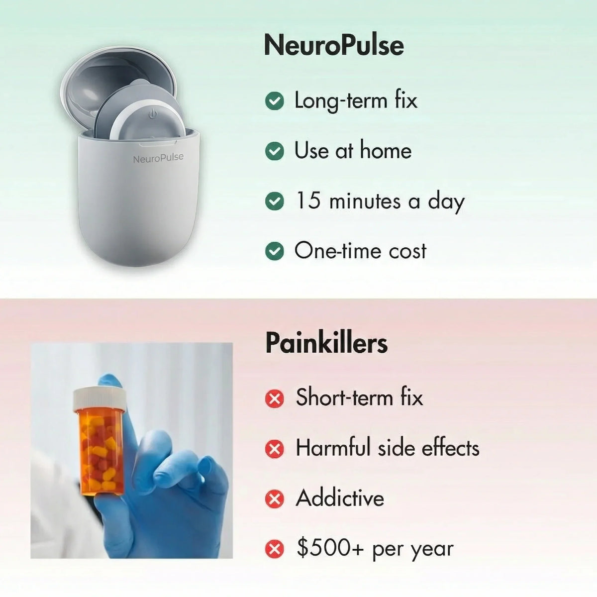 Estimulador muscular TENS sem fios — 6 modos, 16 níveis de intensidade - Desfino