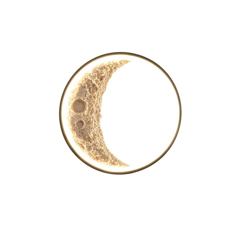 Candeeiro de Parede Crescente — Candeeiro Lunar Circular Ajustável - Desfino