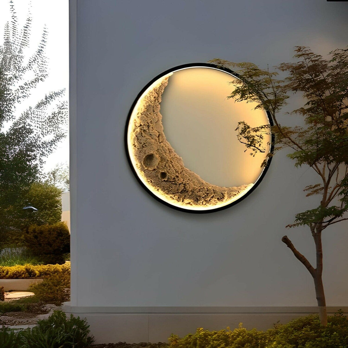 Candeeiro de Parede Crescente — Candeeiro Lunar Circular Ajustável - Desfino