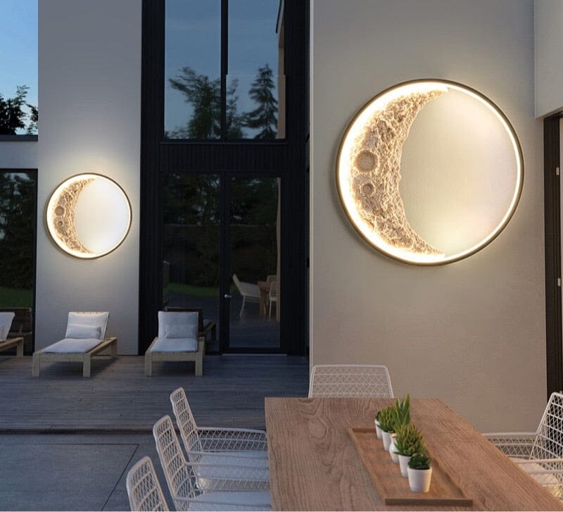 Candeeiro de Parede Crescente — Candeeiro Lunar Circular Ajustável - Desfino