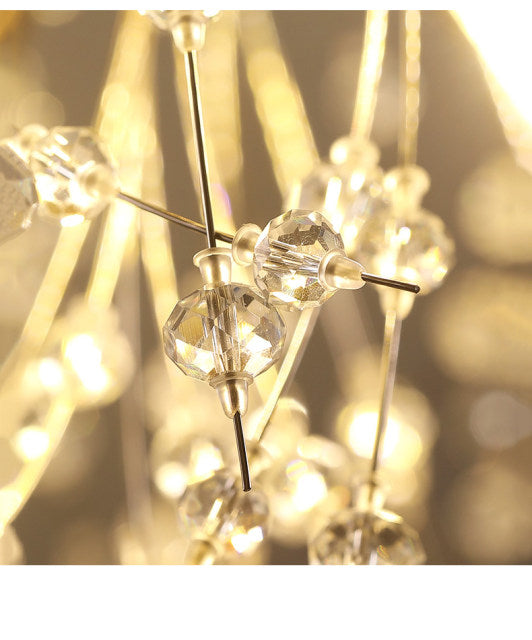 Asterra Crystal Dandelion Pendant Ceiling Light — Adjustable LED Strip - Desfino
