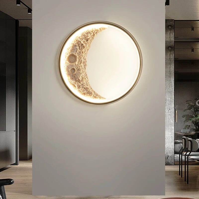 Candeeiro de Parede Crescente — Candeeiro Lunar Circular Ajustável - Desfino