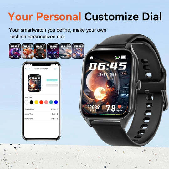 Smartwatch VitaPulse — Glucosio, frequenza cardiaca, sonno e allenamento con monitoraggio non invasivo - Desfino