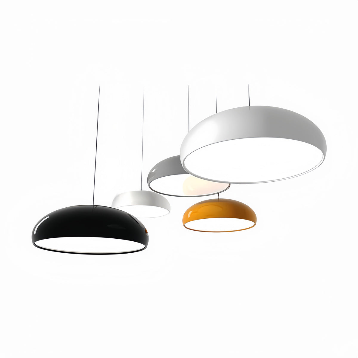 Nova Deco Pendant Light — 35, 45 & 60cm Round Sizes, 3 Color Modes - Desfino