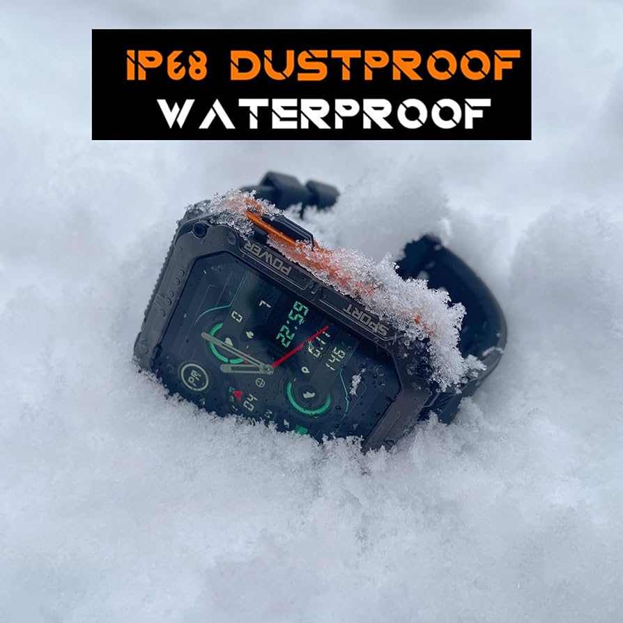Ceas inteligent robust TerraForge Pro — dispozitiv purtabil rezistent pentru muncă în condiții extreme | Desfino