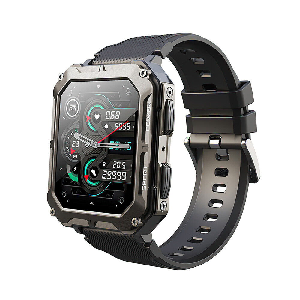Ceas inteligent robust TerraForge Pro — dispozitiv purtabil rezistent pentru muncă în condiții extreme | Desfino