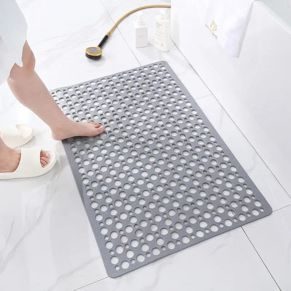 HydraSafe-skridsikker brusemåtte — hygiejnisk, skimmelresistent sugekopbagside