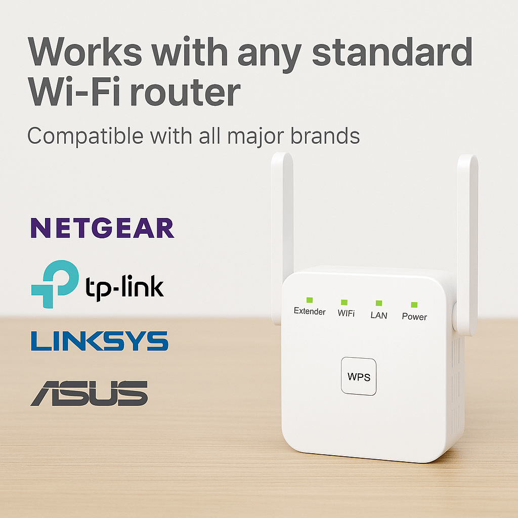 AeroLink Dual-Band 5G WiFi-forstærker — trådløs rækkeviddeforstærker på 305 meter