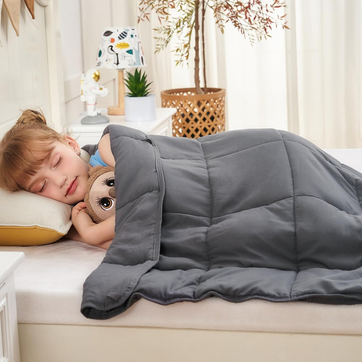 Manta con peso CalmNest — soporte de presión táctil profunda distribuida uniformemente - Desfino