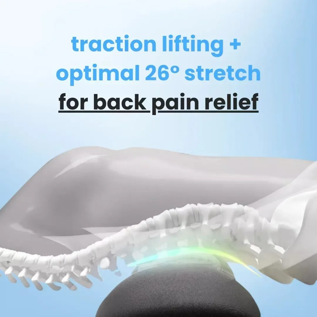 Masajeador de espalda con calor LuminaBack 3 en 1 — Vibración, descompresión - Desfino