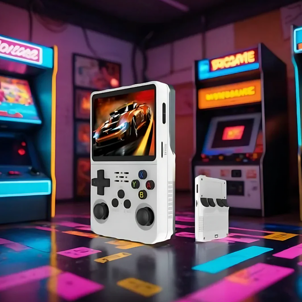 RetroPlay ポータブルゲームコンソール — 60,000以上のクラシックゲーム、HDMIテレビ出力 - Desfino