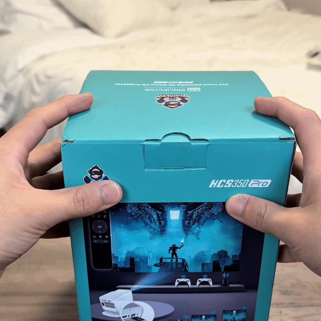 Projecteur rétro 7-en-1 : plus de 110,000 jeux, 70+ systèmes, sans WiFi - Desfino
