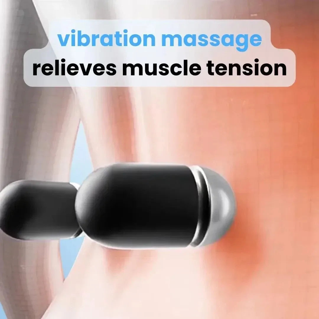 Masajeador de espalda con calor LuminaBack 3 en 1 — Vibración, descompresión - Desfino