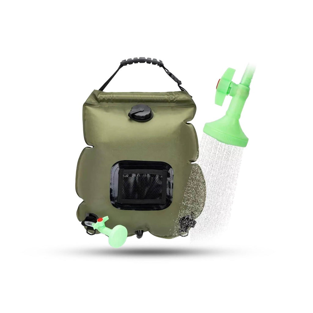 Sac de douche portable AstraTrail de 20L — Tuyau amovible et interrupteur - Desfino