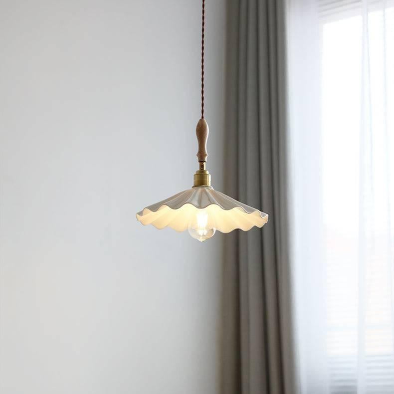 LunaCore hanglamp van gestructureerd keramiek - lampenkap voor kookeiland | Desfino