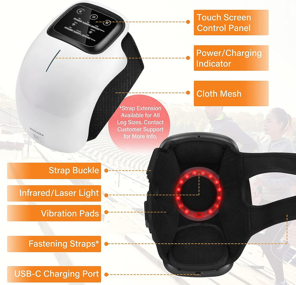KneeViva Pro Electric Knee Massager — Heat & Infrared Therapy - Desfino