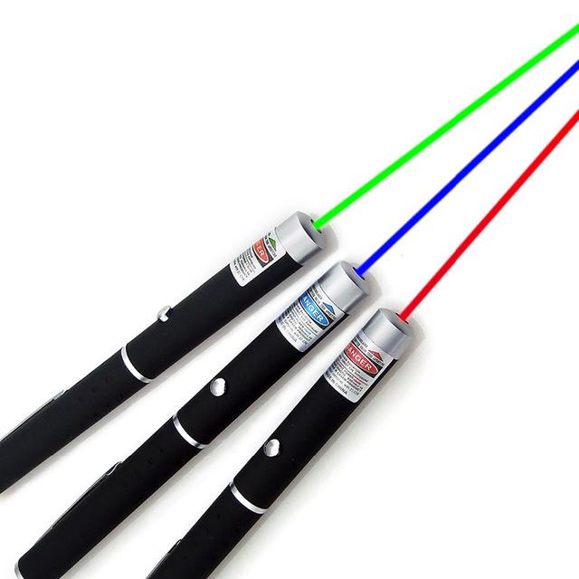 Ponteiro Laser Laservisier 5MW — Modos Vermelho, Verde e Azul - Desfino
