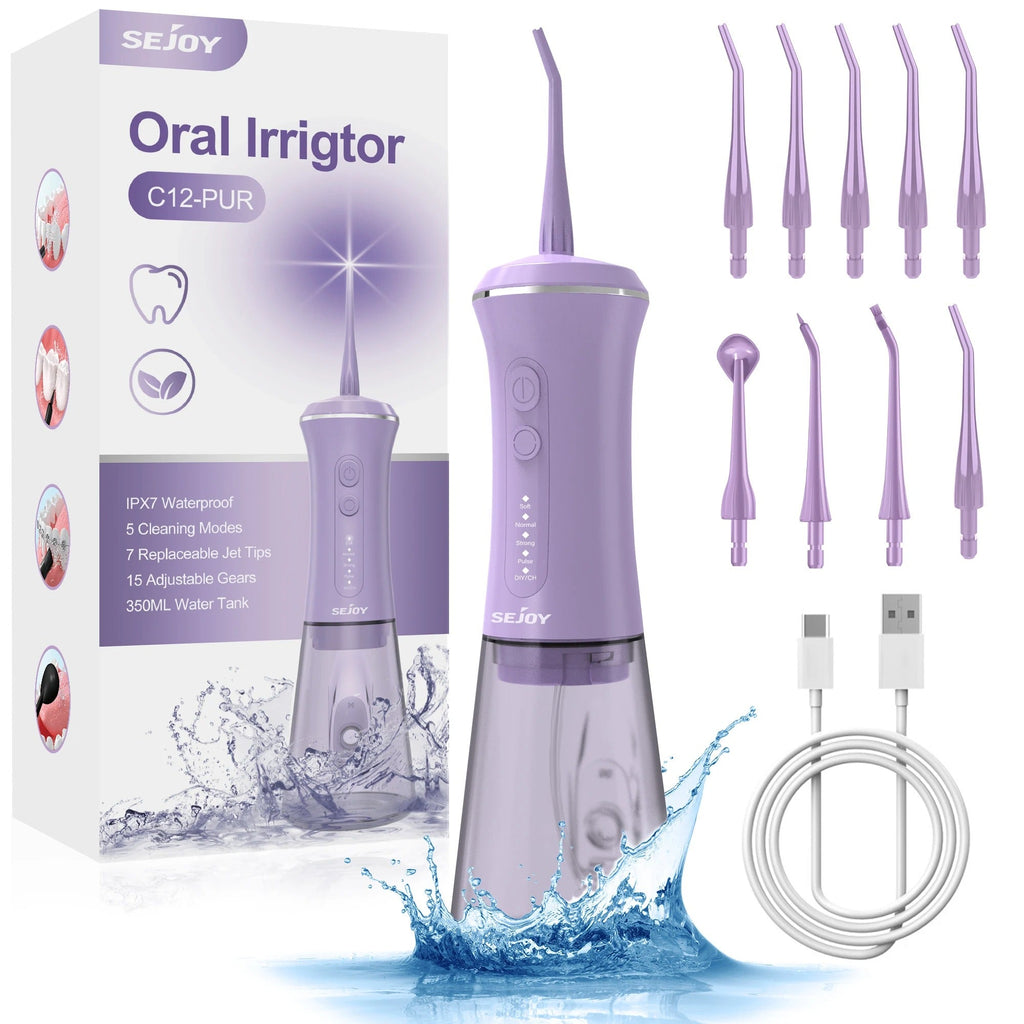 HydraPulse 5-i-1 trådlös vattenflossare Pro — läckagesäker - Desfino