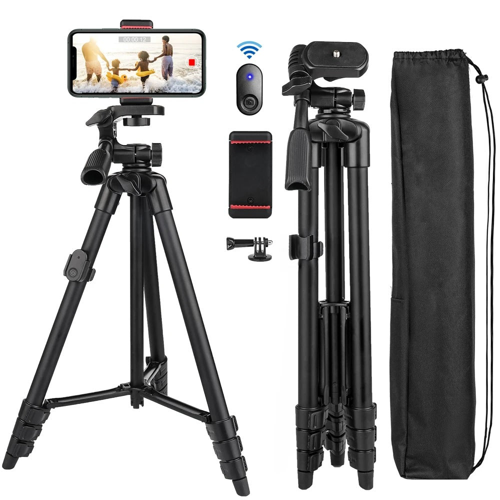 Universalt 3-i-1-stativ for smarttelefon og selfiestang — Bluetooth-fjernkontroll - Desfino