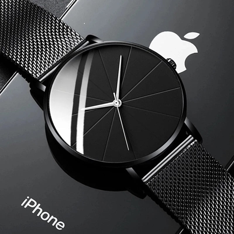 Pánské luxusní hodinky Aurion Crest 37mm — výrazný ciferník, pouzdro z nerezové oceli - Desfino