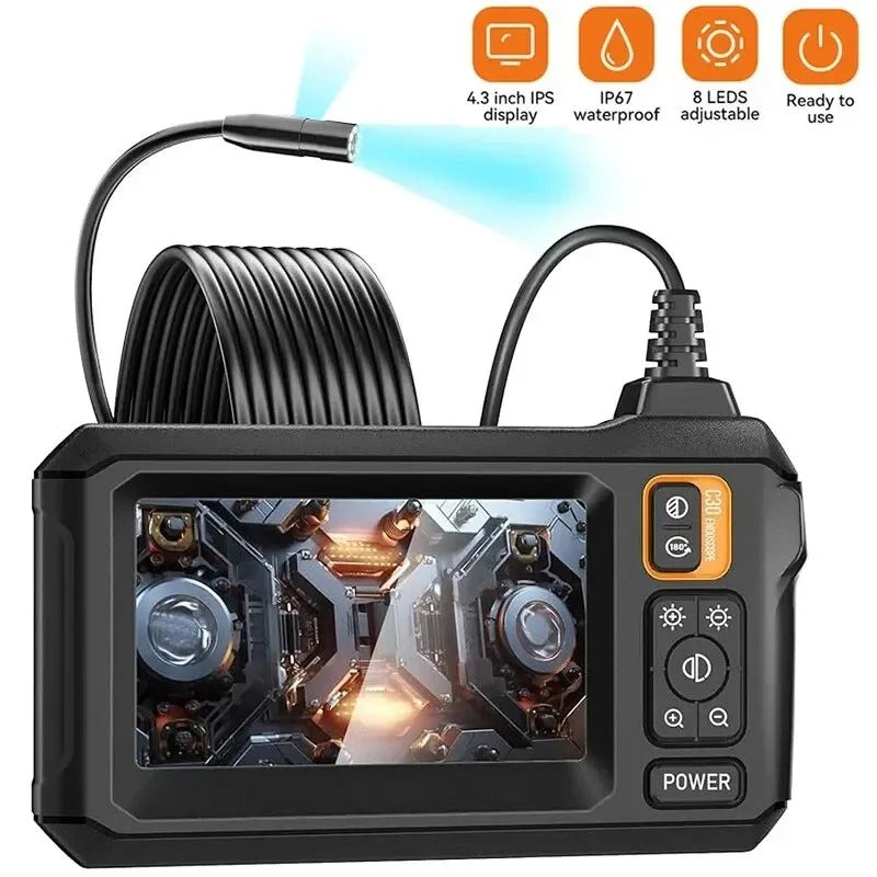 Przemysłowa kamera inspekcyjna BoreVue 1080P z ekranem IPS 4.3-Inch - Desfino