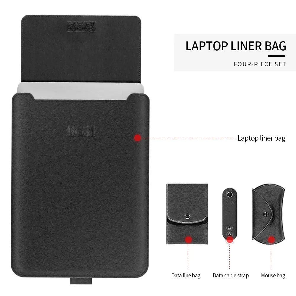 Θήκη laptop Kirev 4-σε-1 — Βάση, αποθηκευτικός χώρος και mouse pad - Desfino