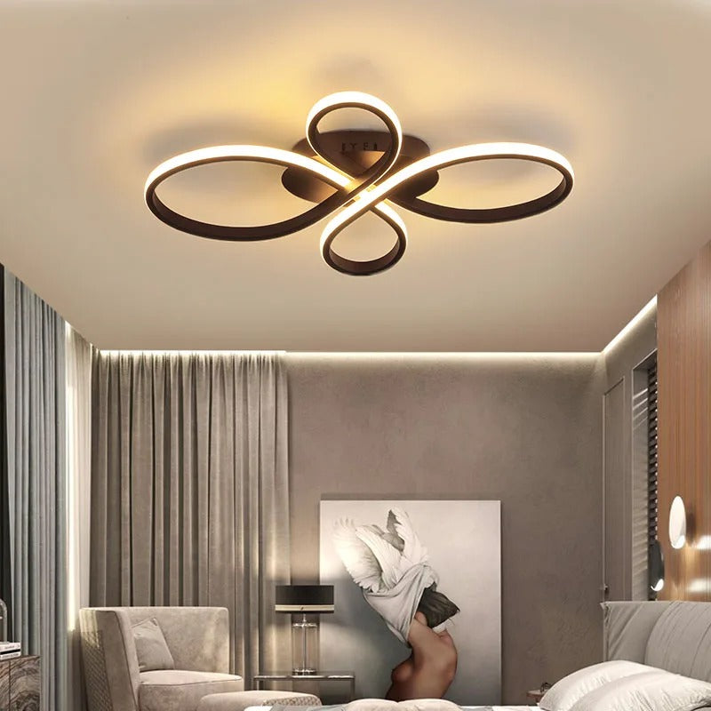 Modern Dimmable LED Multi-Ring Ceiling Light Fixture | Desfino