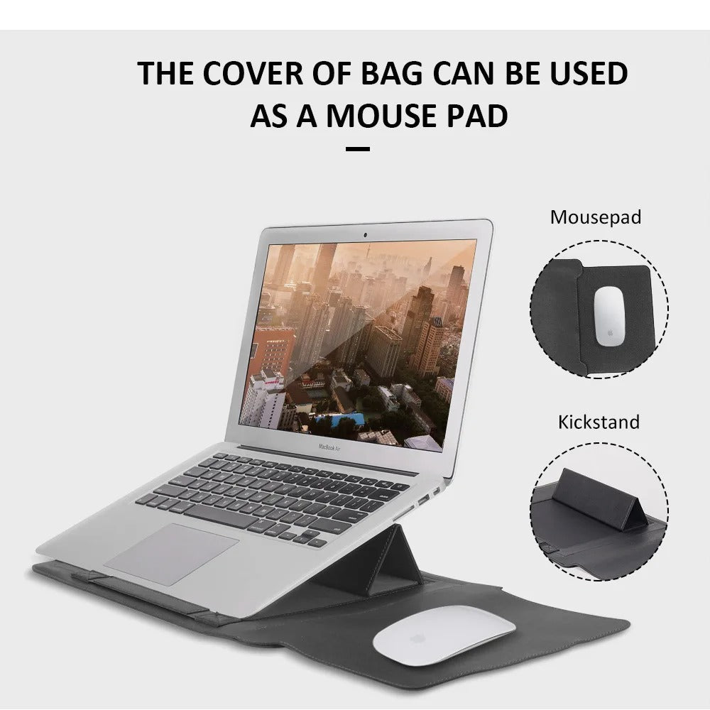 Θήκη laptop Kirev 4-σε-1 — Βάση, αποθηκευτικός χώρος και mouse pad - Desfino
