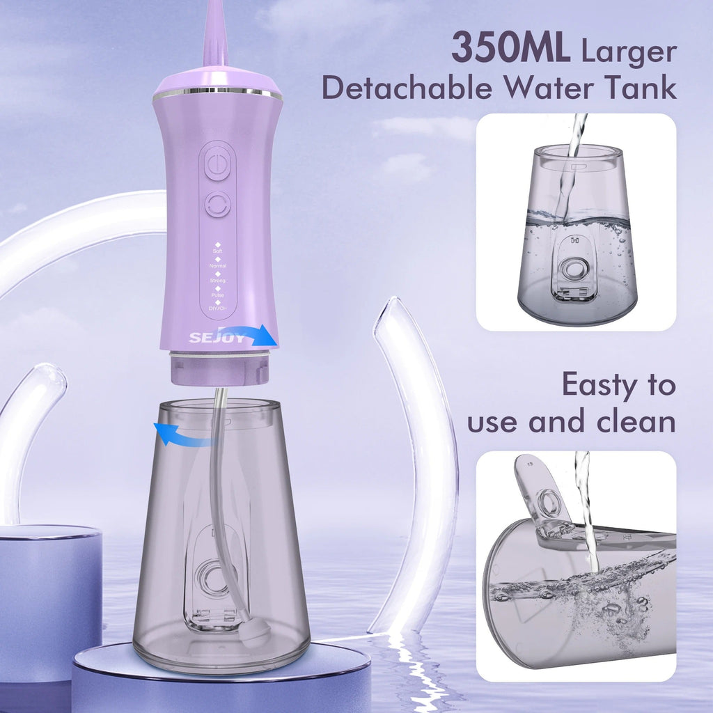 HydraPulse 5-i-1 trådlös vattenflossare Pro — läckagesäker - Desfino