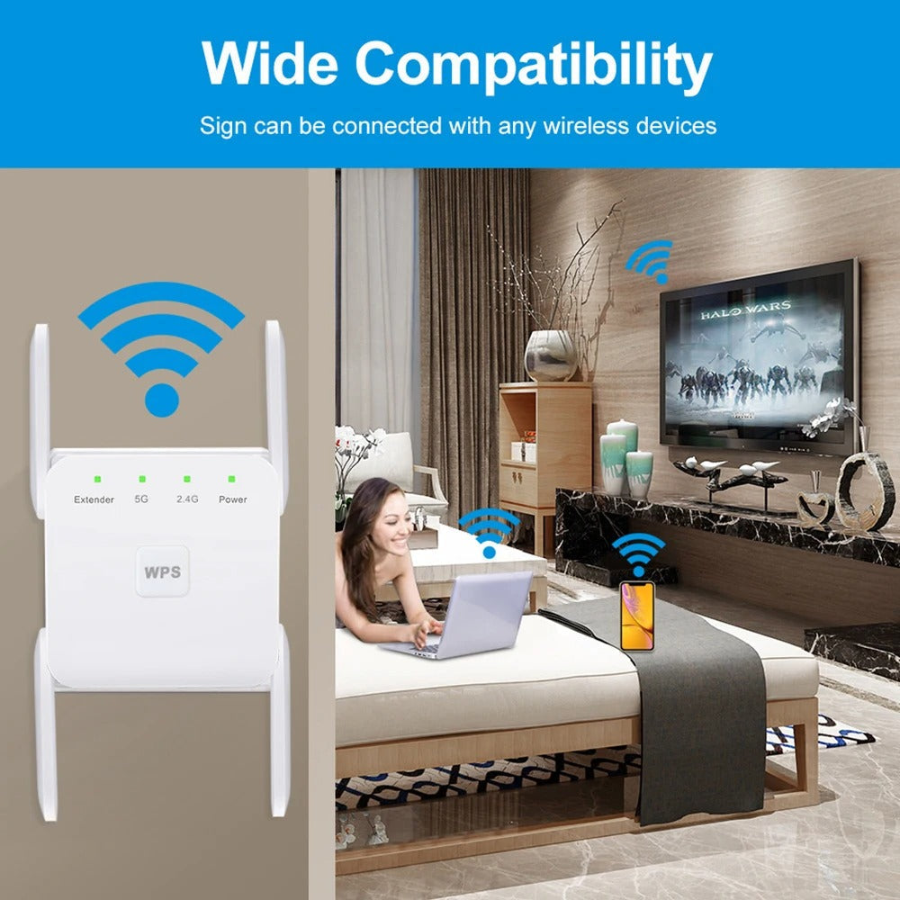 NetWave WiFi-förlängare — brittisk signalbooster och repeater för täckning i hemmet - Desfino