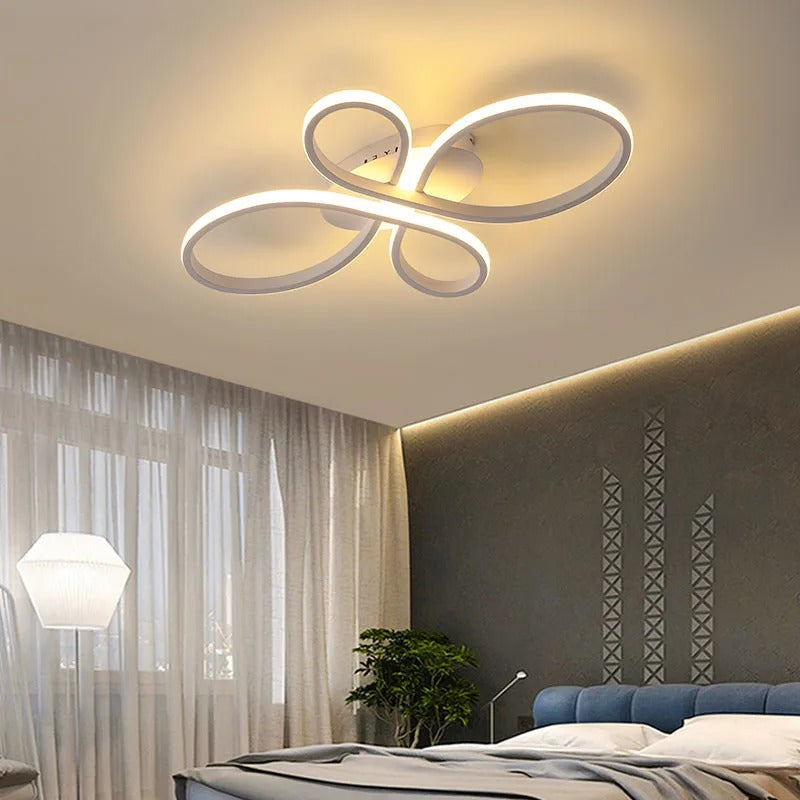 Modern Dimmable LED Multi-Ring Ceiling Light Fixture | Desfino