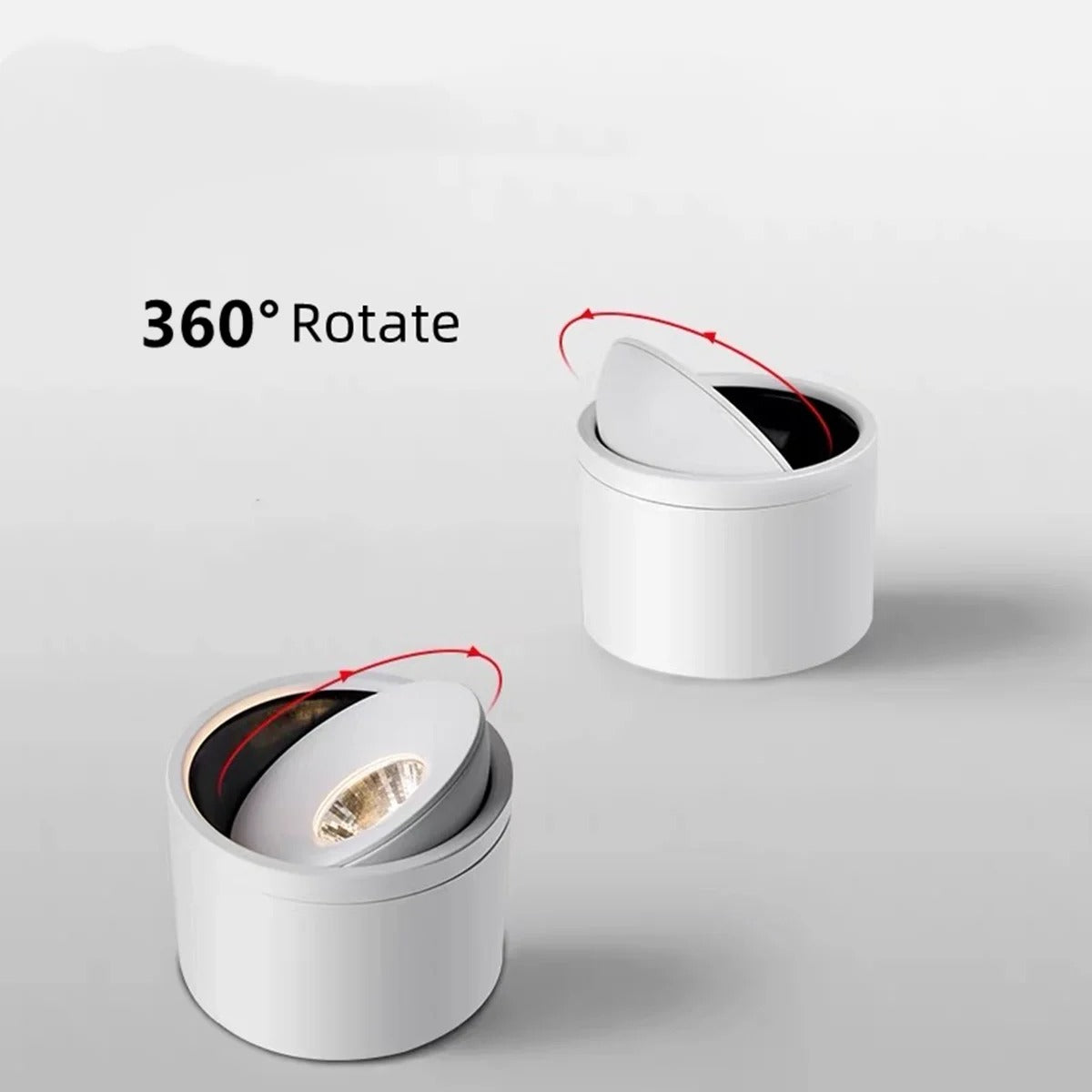 Foco LED de techo giratorio — Downlight ajustable de aluminio - Desfino