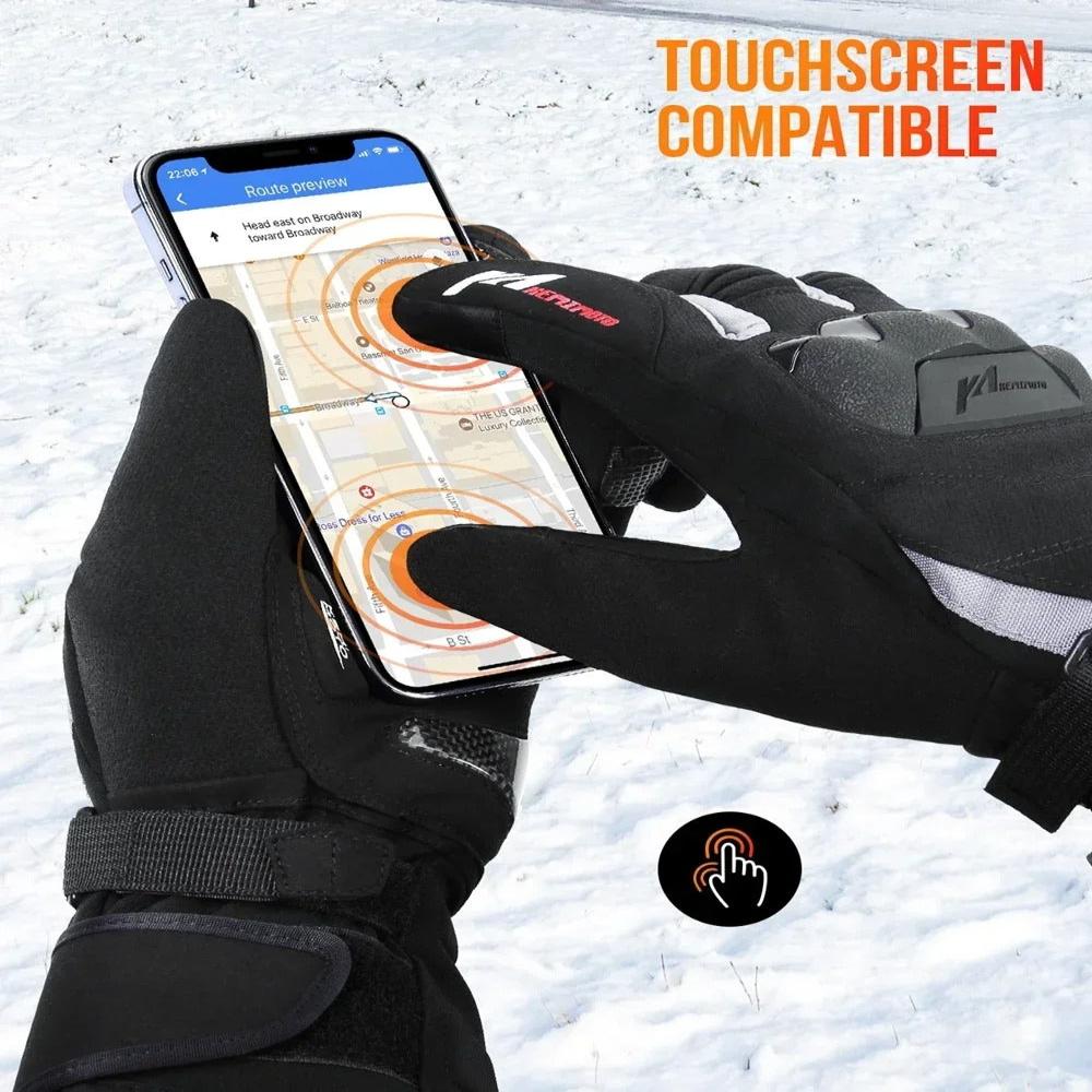 VeloWarm USB-aufladbare beheizte Motorradhandschuhe — 3 Heizstufen - Desfino