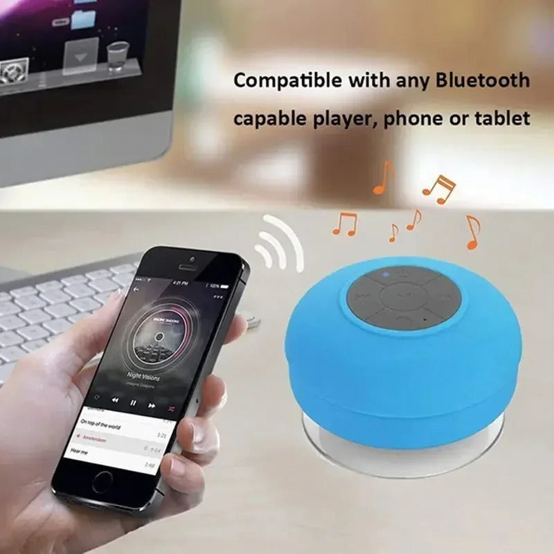 AquaGlow-Bluetooth-Lautsprecher — Wasserdichtes, schwimmfähiges Design mit integrierter LED-Beleuchtung